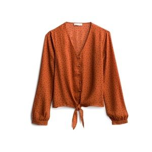 Castina Tie Front Blouse